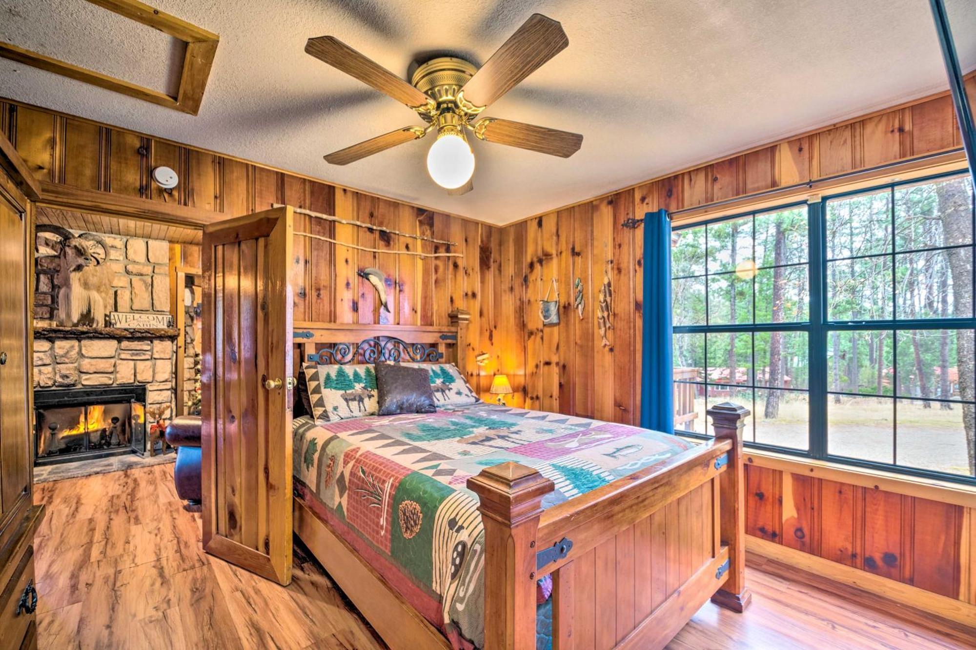 Unique Bear Country Cabin In Ruidoso With Hot Tub! Exterior foto